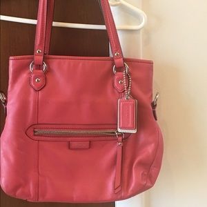 Authentic Salmon Colored Coach Purse