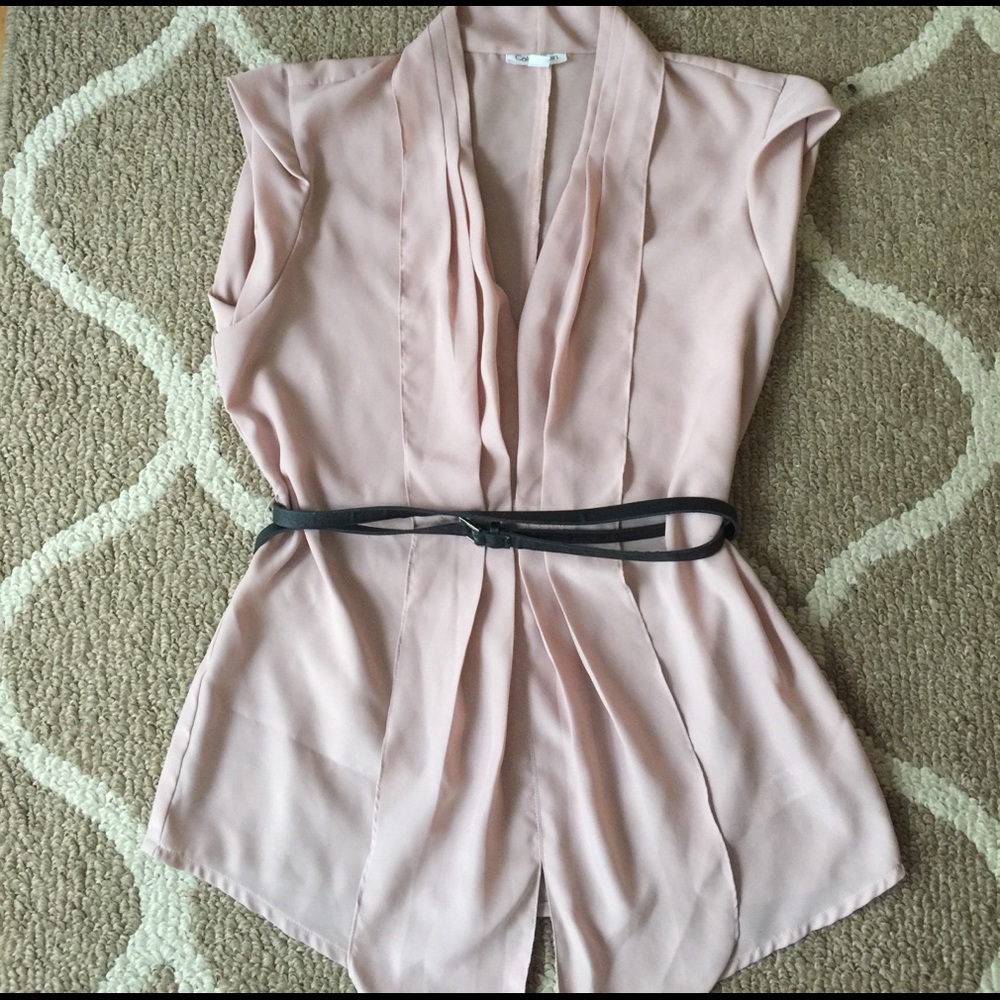 *MOVING SALE* Calvin Klein blouse with belt