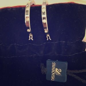 Swarovski Crystal Hoop Earrings