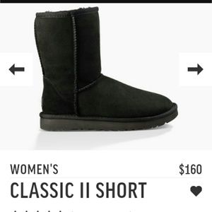 Brand NEW in box size 9 black Uggs