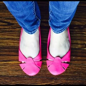 Pretty in Hot Pink Flats