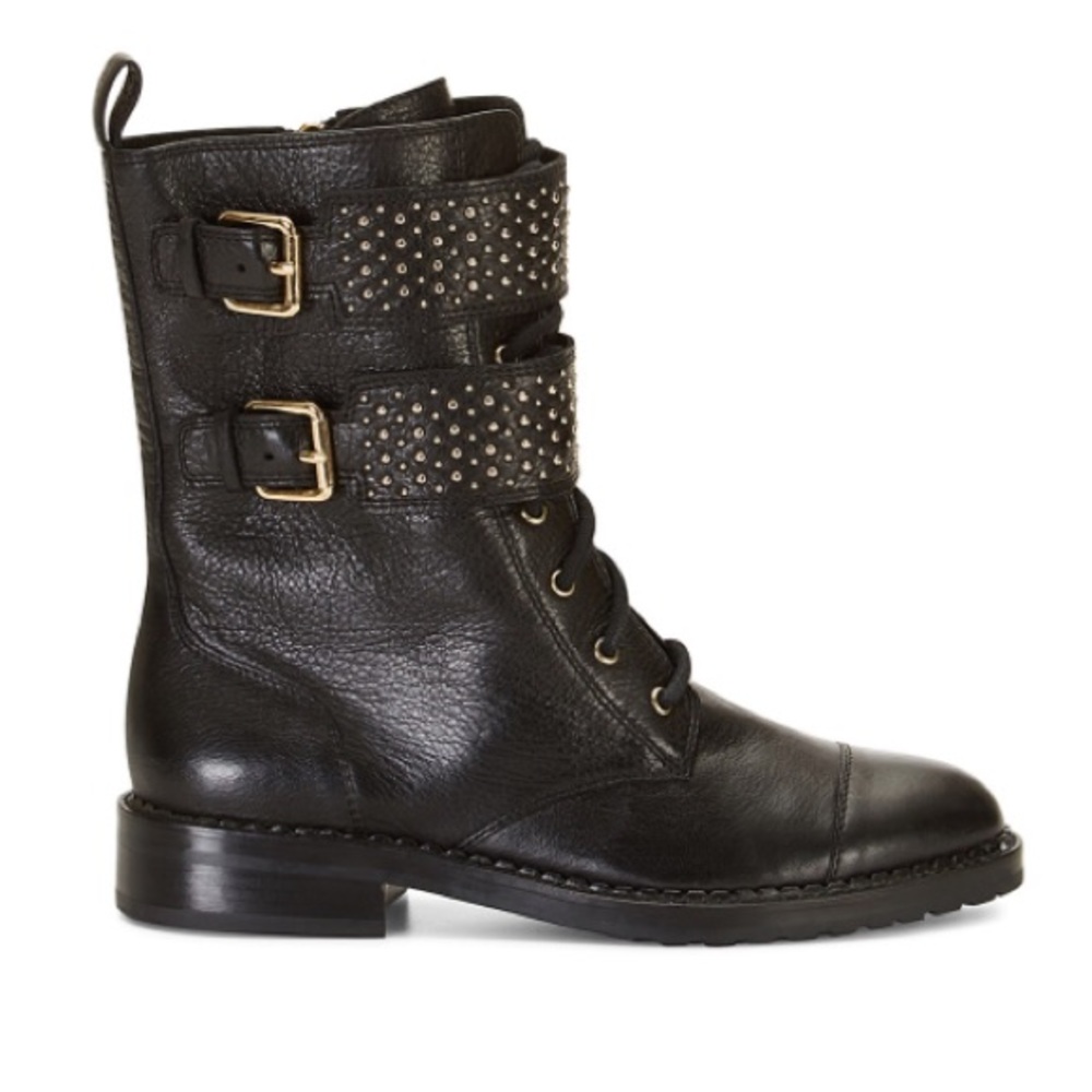 Rebecca Minkoff Mollie Boots Studs Black 7.5 NIB