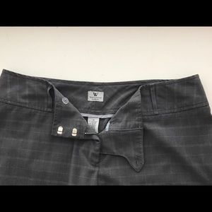Worthington gray modern fit plaid career pants