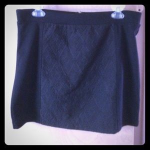 Mini black skirt