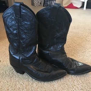 Black cowboy boots