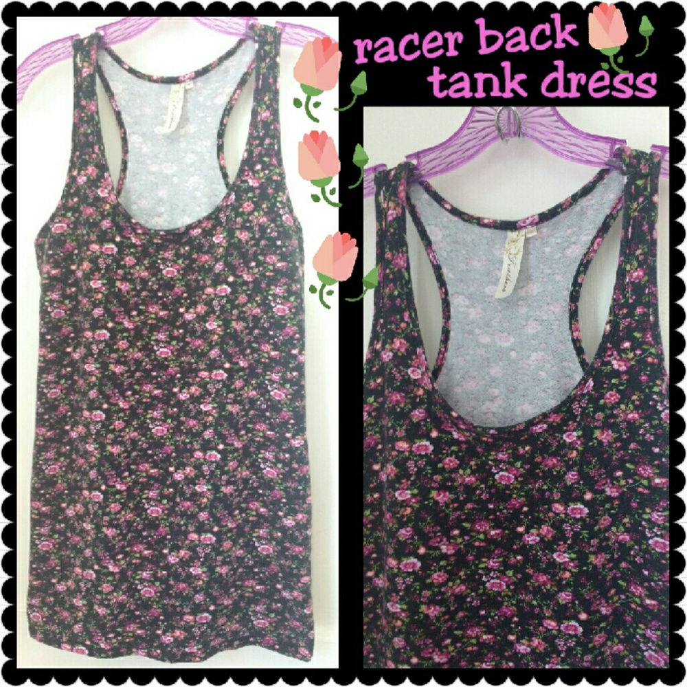 🌸 Floral Racer Back Tank Dress / Tunic 🌸