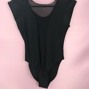 Black Mesh Bodysuit
