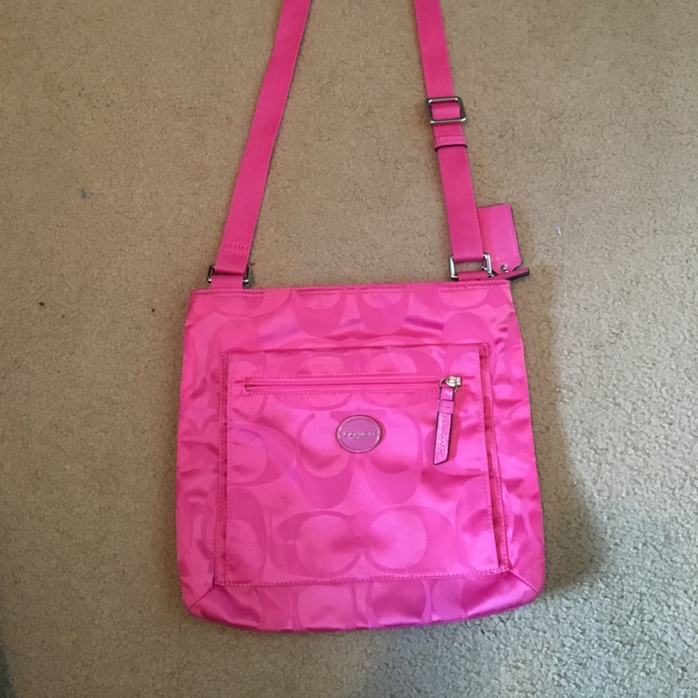 Pink coach purse