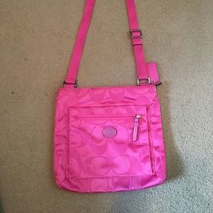 Pink coach purse