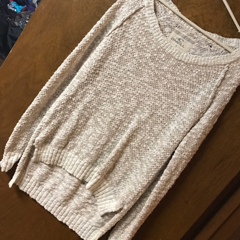 Cream sweater