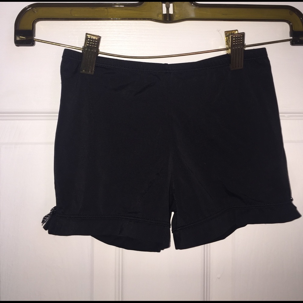 Black dance shorts
