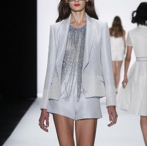 Badgley Mischka tweed shorts