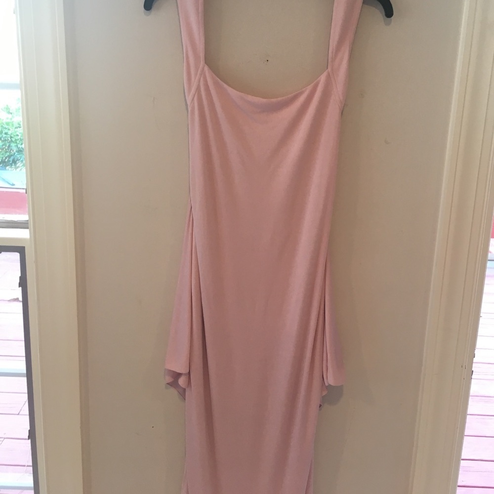Beautiful pink sexy dress backless