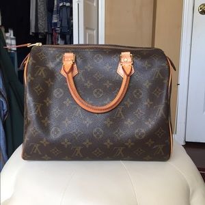 Brown speedy-like purse!