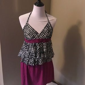 Precious Catalina skirt tankini new tie back