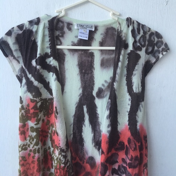 Womans sz 1 small maxi dress red animal ETINCELLE - Picture 5 of 8