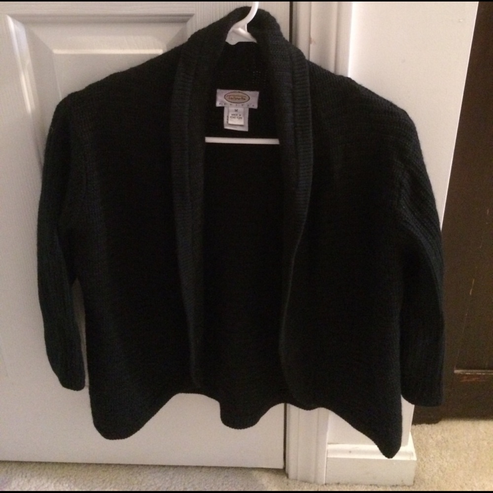 Talbots crop cardigan medium petite