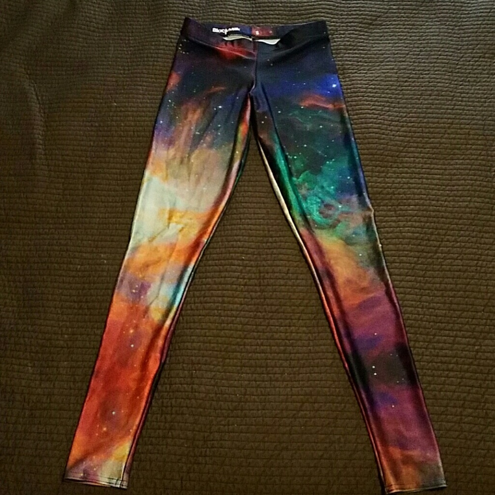 EUC Black Milk Galaxy Rainbow Leggings
