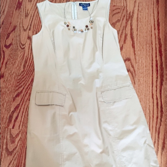 Ann Taylor Olive Green Shift Dress - Picture 3 of 7