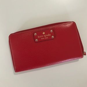 Brand new apple red kate spade wallet