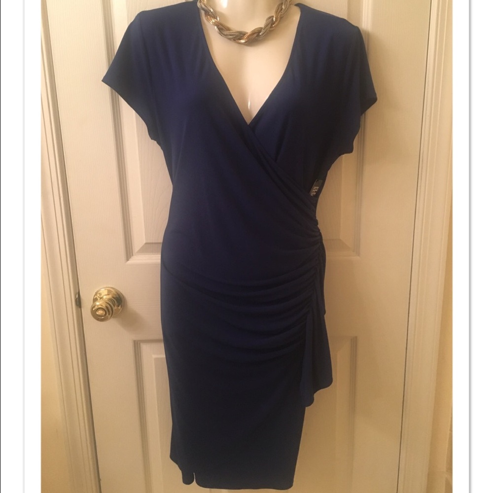 NEW YORK & COMPANY cobalt blue dress