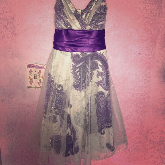 Xtraordinary Dresses & Skirts - Purple and White Dress 😍