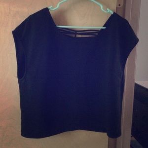 Black crop top