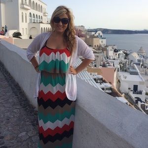 Adorable Rue21 Chevron Maxi Dress