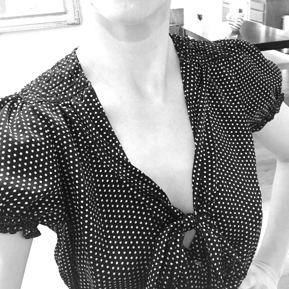 Cute throwback polka dot dress Max Studio