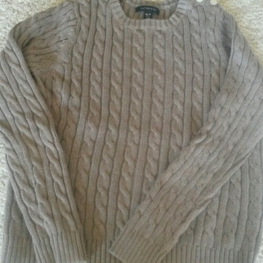 Cable knit sweater