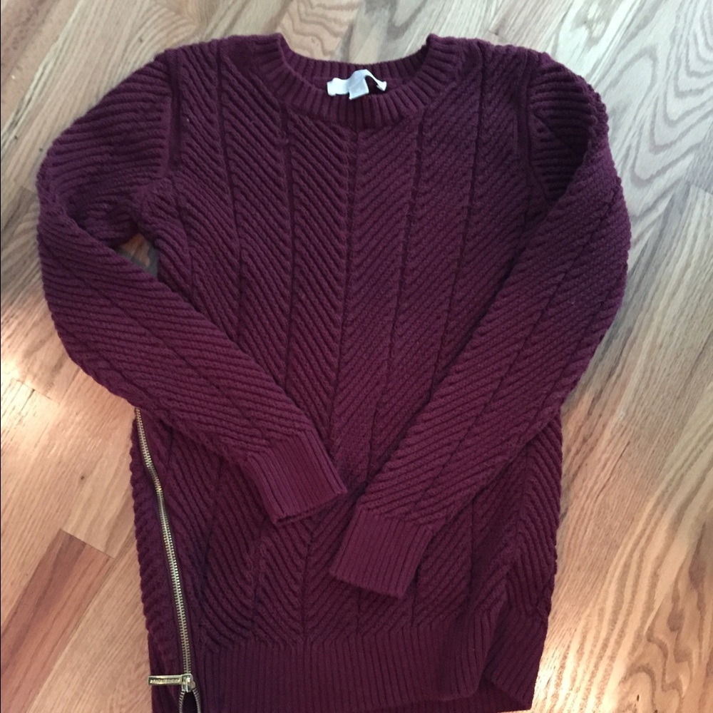 Michael Kors sweater with gold zip detail