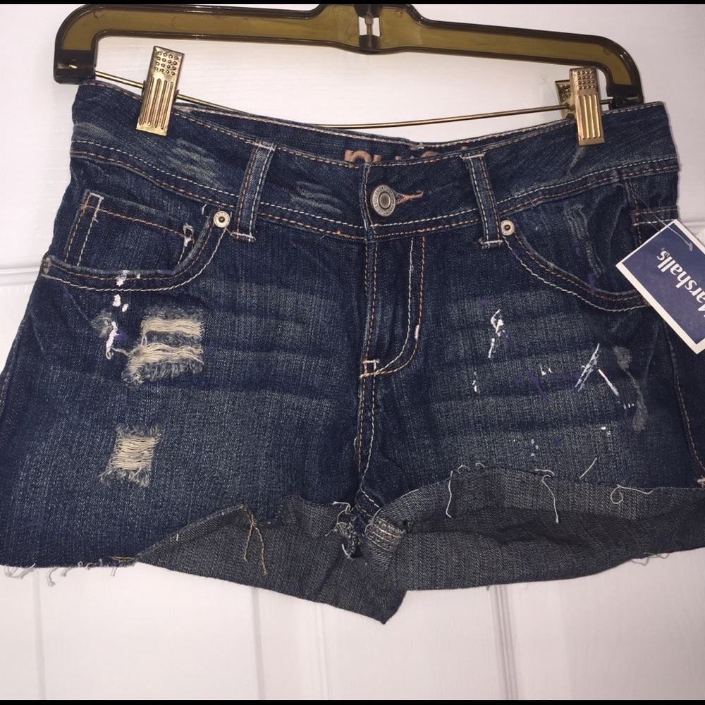 Dark jean shorts