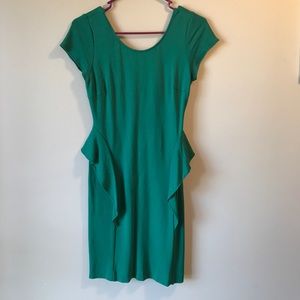 Green Zara Peplum Dress