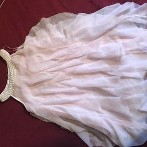 Pink Sheer Girls Dress