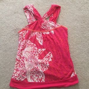 Anthro halter top- fun summery print