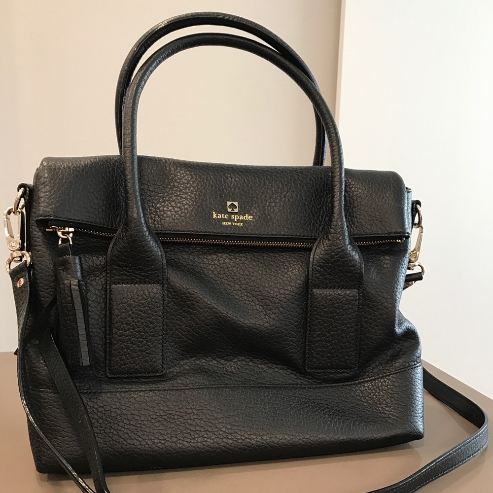 Kate Spade Black Leather Satchel