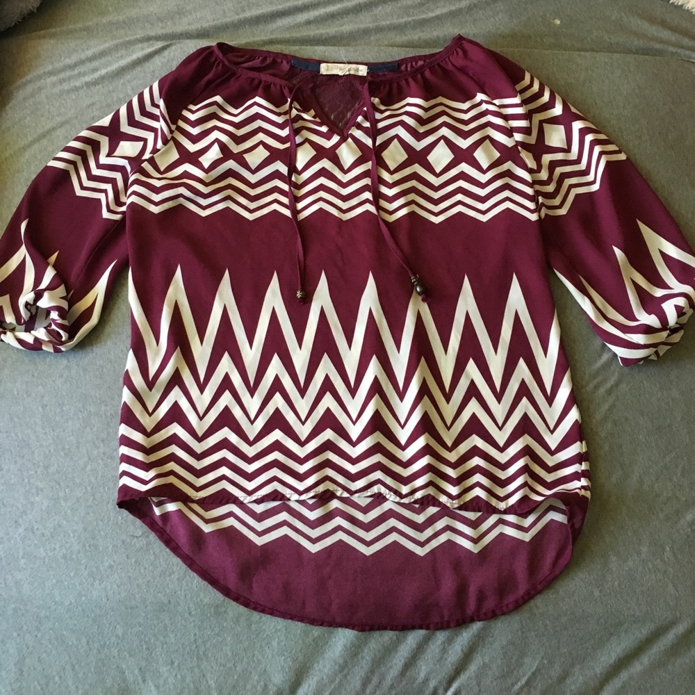 Flowy Maroon Shirt