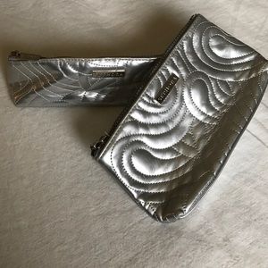 Set of 2 Silver Sephora Cosmetic Bags