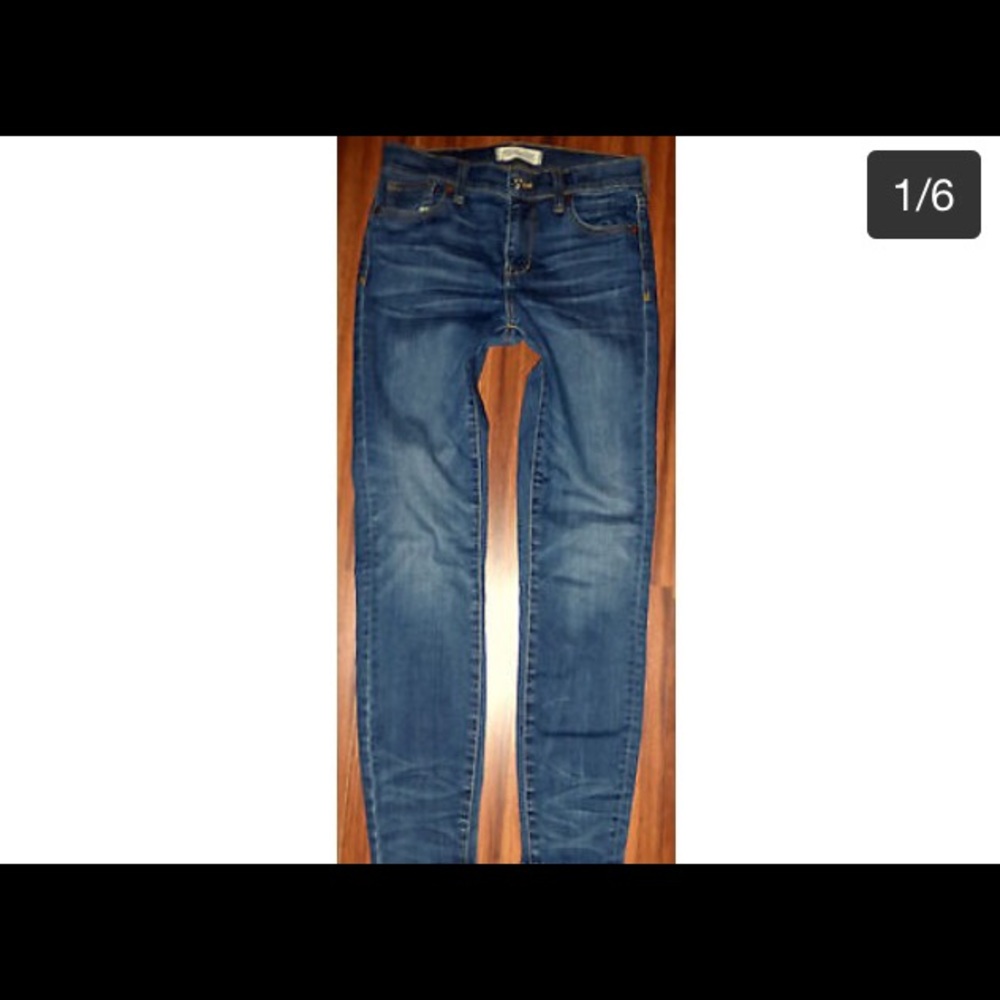 MADEWELL HIGH RISER SKINNY STRETCH JEANS SZ 26