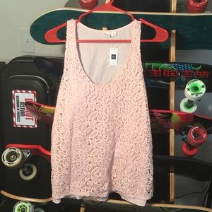 NWT Gap Baby pink floral tank