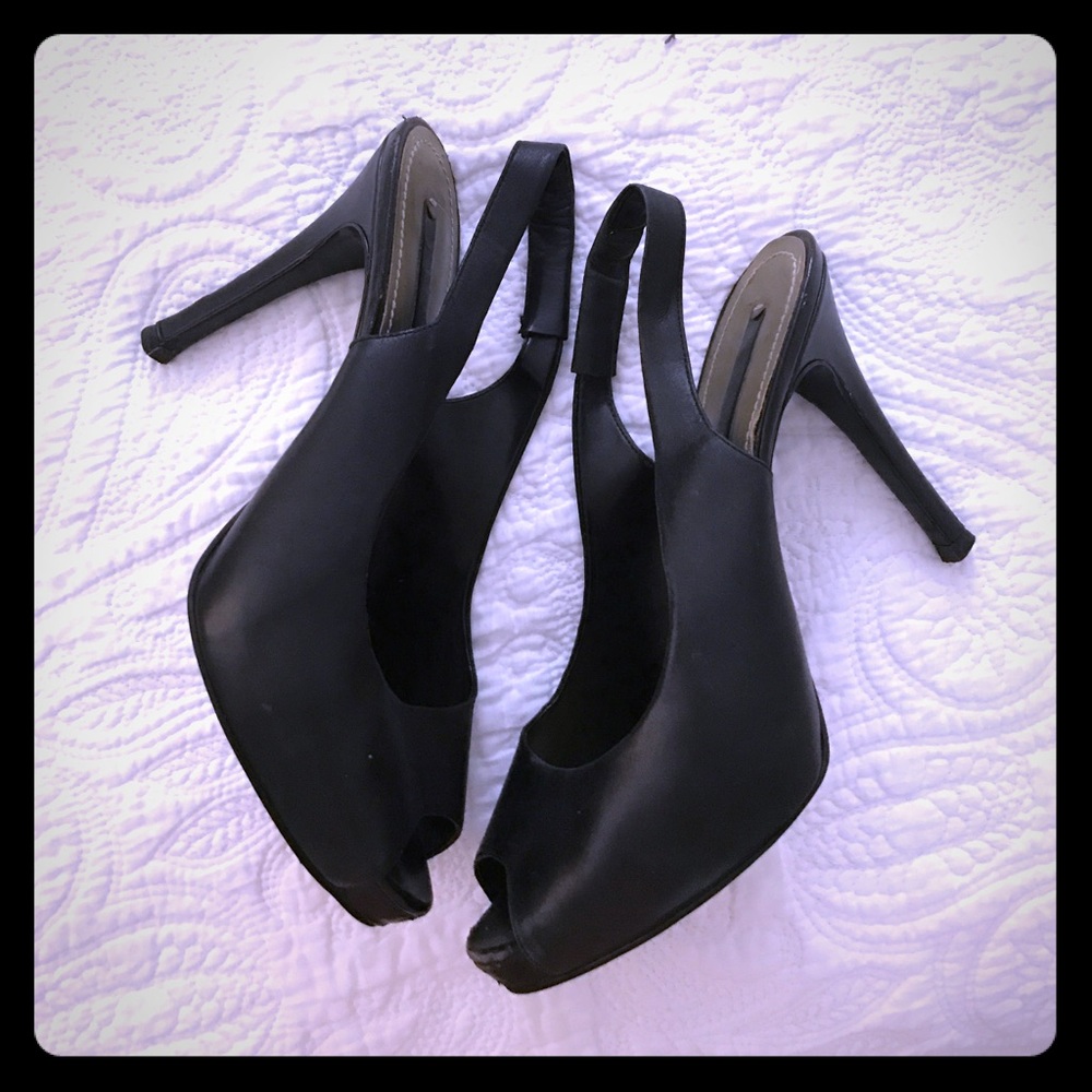 Leather sling backs from Nine West