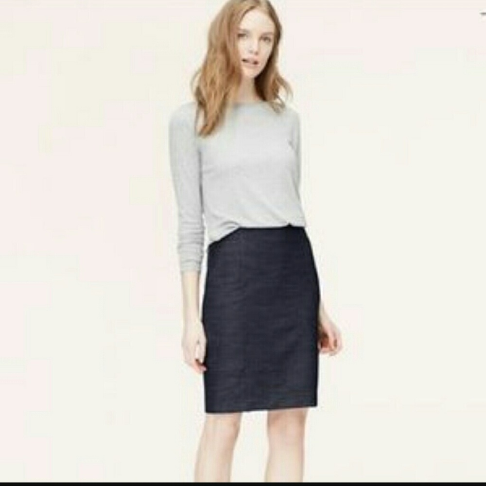Loft Denim Pencil Skirt