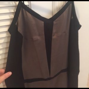 Br monogram silky slip dress size L