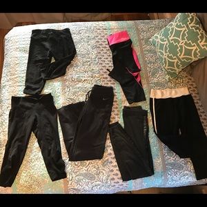 Bundle of 6 black leggings