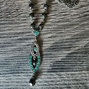 Vintage Rosary Bead Chain Necklace