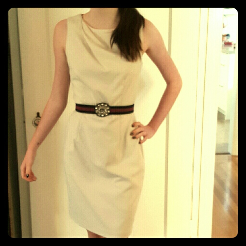 H&M cream dress