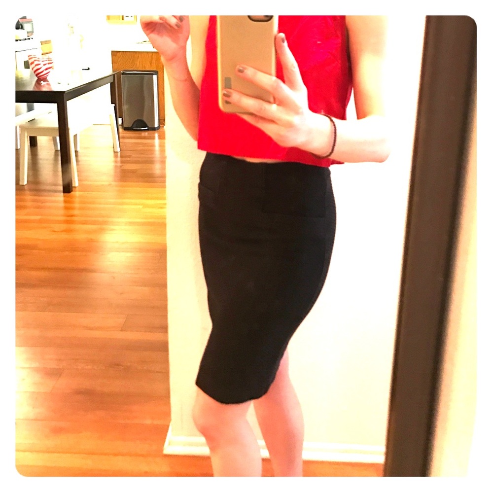 Ganni Anthropologie Textured Skirt