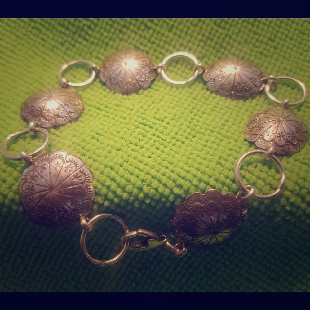 Sterling silver seashell bracelet