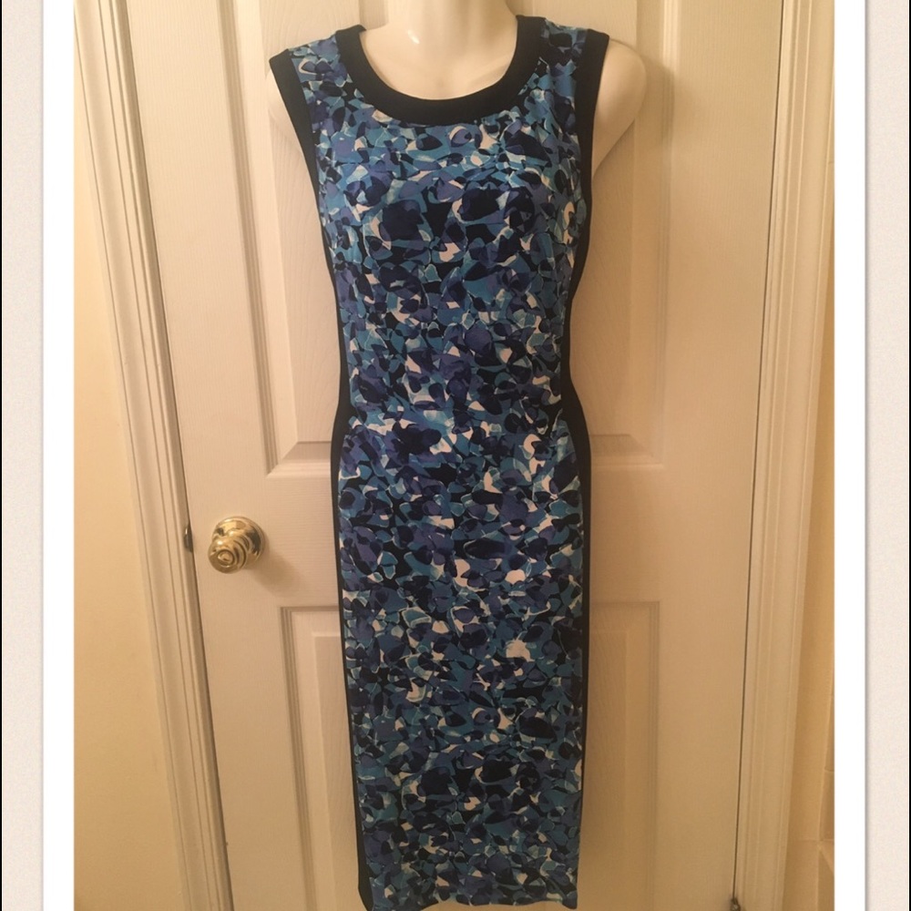 NEW YORK & COMPANY floral blue dress
