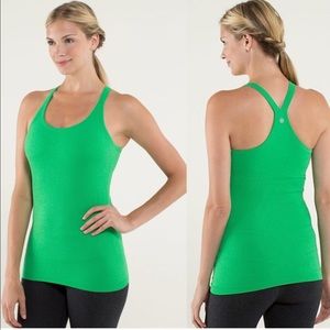 💚Lululemon Ebb To Street Tank  💚 Heathered Green